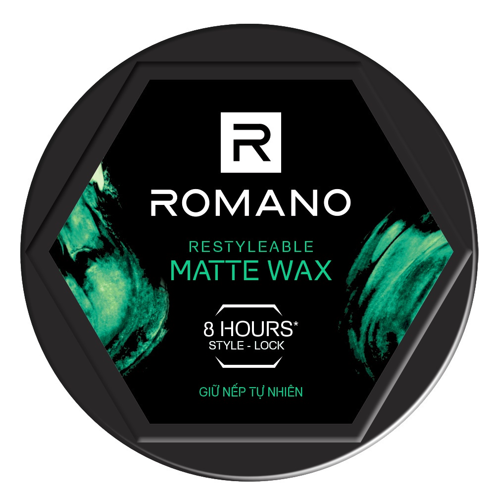 Sáp tạo kiểu tóc giữ nếp tự nhiên Romano Restyleable Matte Wax 68g/hộp