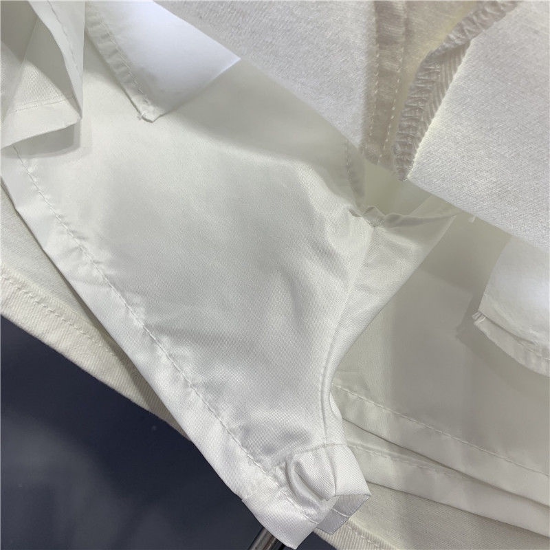 Jiashucheng Chân Váy Denim Trắng Dáng Chữ A Thời Trang Mùa Hè Mới Dễ Phối Đồ