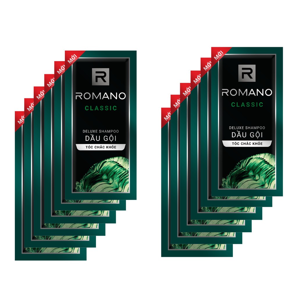 [HB GIFT] Dây 14 gói dầu gội Romano Classic 5g/gói