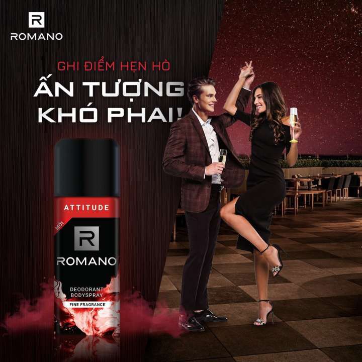 Xịt khử mùi toàn thân Romano Attitude 150ml