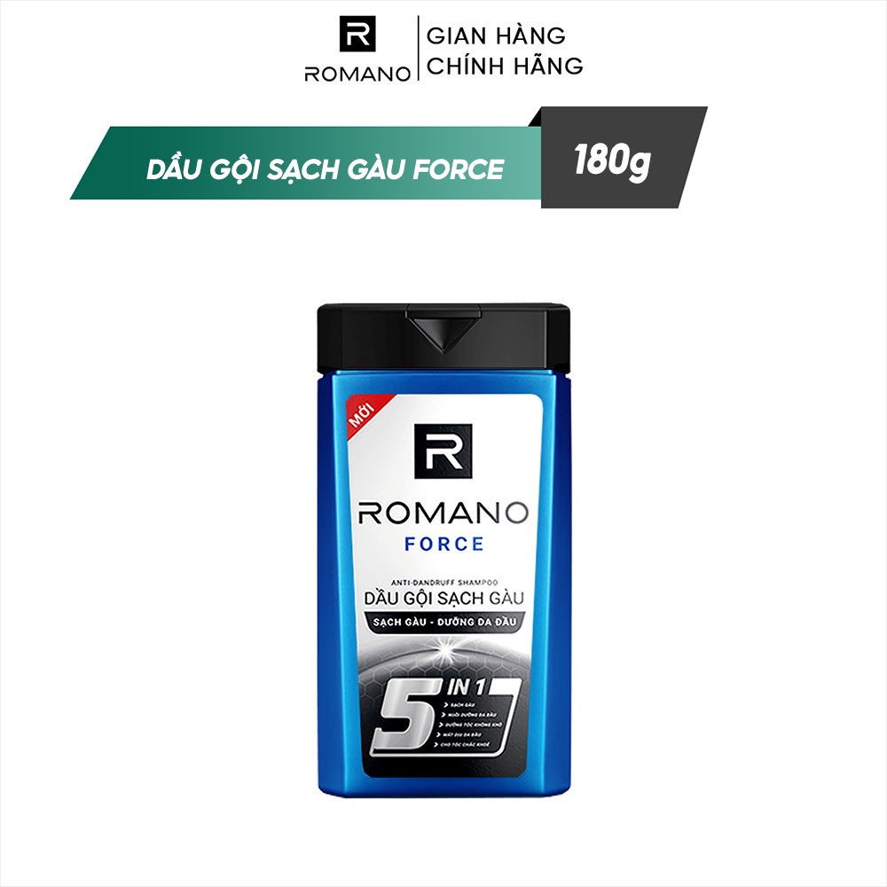 Dầu gội sạch gàu Romano hương nước hoa 180g