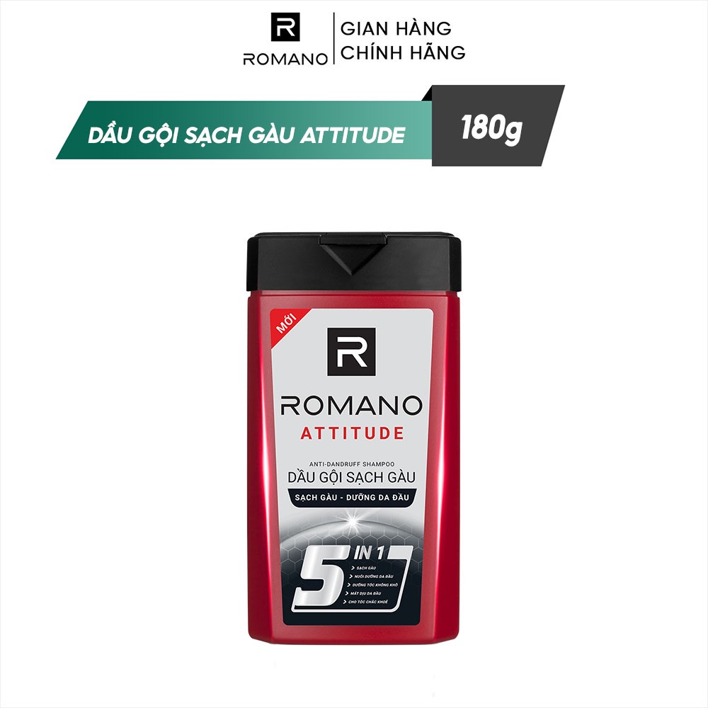 Dầu gội sạch gàu Romano hương nước hoa 180g