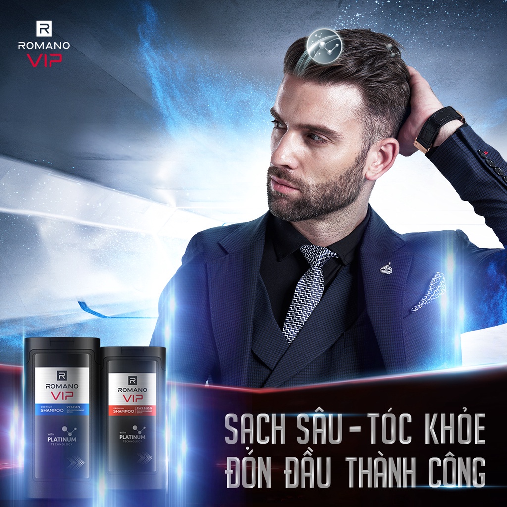 Dầu gội cao cấp Romano Vip 650g Passion