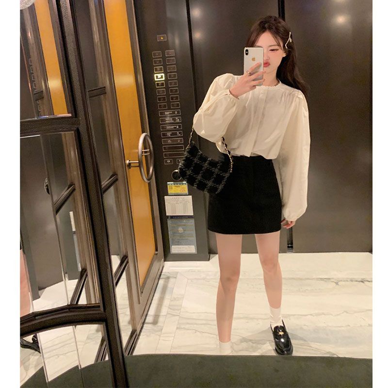 Jiashucheng Chân Váy Chữ A Lưng Cao Dáng Ôm Màu Xám Thời Trang Mùa Hè Hàng Mới Dành Cho Bạn Nữ