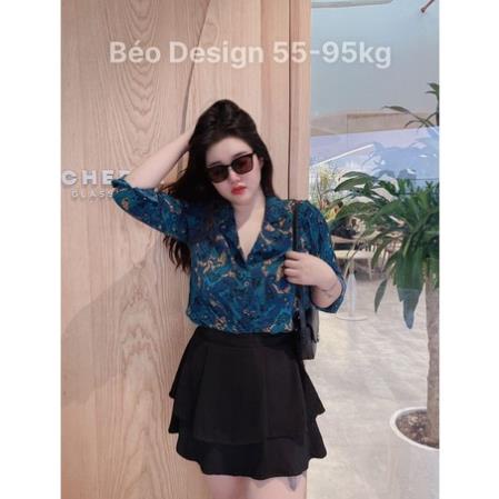 ÁO SƠ MI CỔ VEST PHỐI BIGSIZE