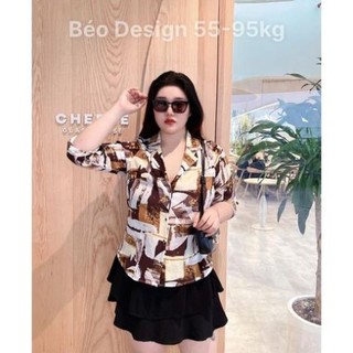ÁO SƠ MI CỔ VEST PHỐI BIGSIZE