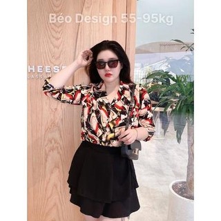 ÁO SƠ MI CỔ VEST PHỐI BIGSIZE