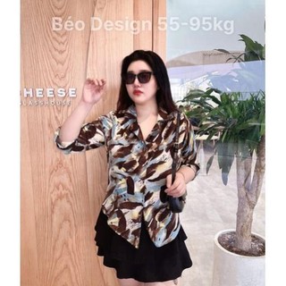 ÁO SƠ MI CỔ VEST PHỐI BIGSIZE