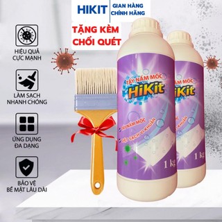 Tẩy mốc tường, Tẩy trắng quần áo, giày bị mốc, rêu mốc tường lâu ngày HiKit 750g