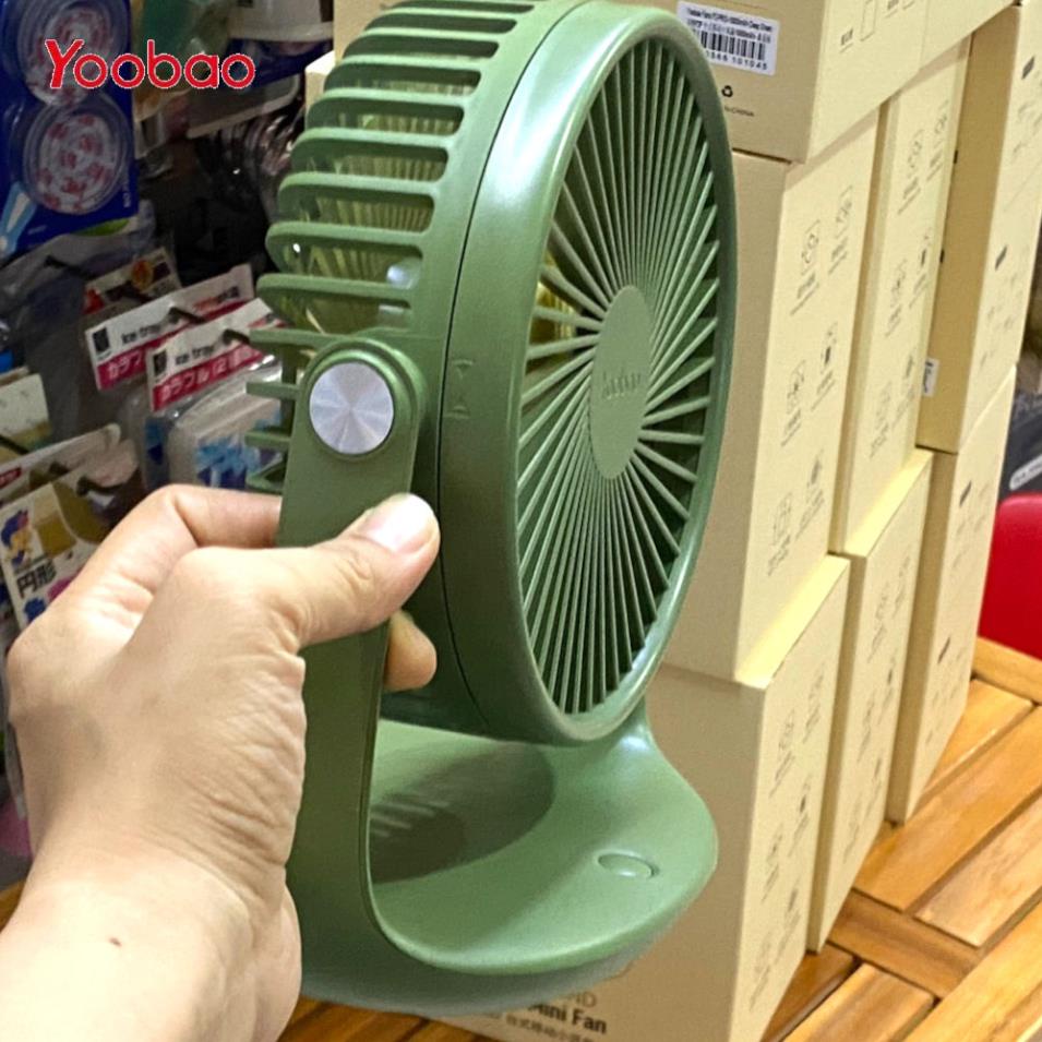 QUẠT YOOBAO F2 PRO ĐỂ BÀN PIN SIÊU KHỦNG CHO DÂN VĂN PHÒNG LIÊN TỤC 62 GIỜ