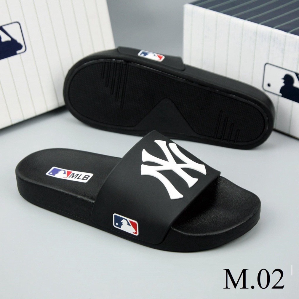Dép Nam Nữ, Dép Quai Ngang Nam Nữ NY MLB Hot Trend, Dép Sandal - Đế Chống Trơn, Sang, Đẹp. BH 12 Tháng!