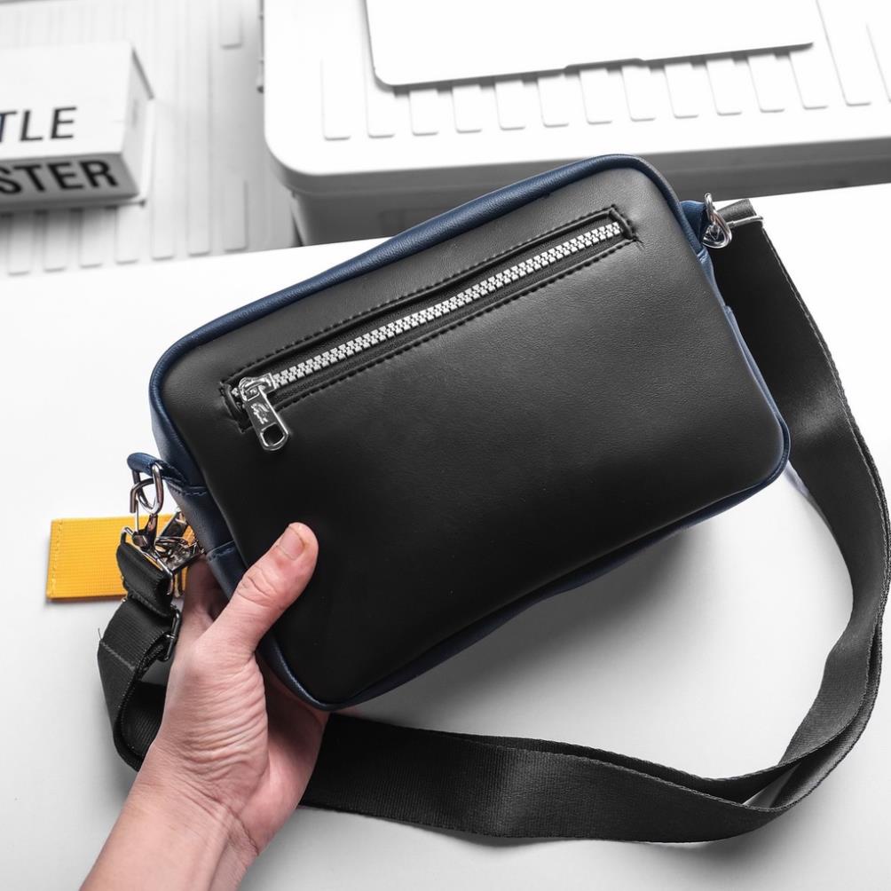 Túi đeo chéo LACT  Men's Classic 2023 Chất Da si Logo  Kim Loại cao cấp  Form vuông sang trọng