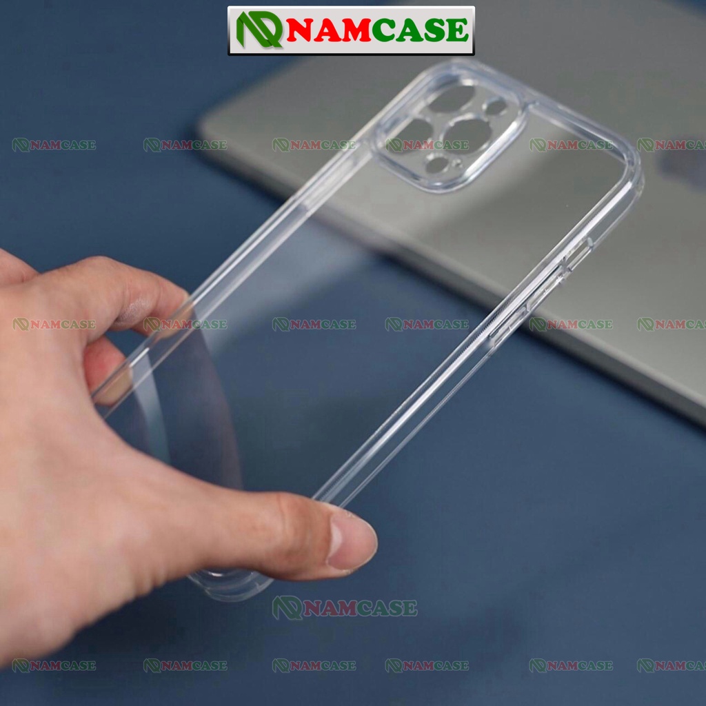Ốp lưng iphone thương hiệu thời trang silicon trong suốt chống sốc cạnh vuông ip 6/6s/7/8/X/XS/11/12/13/14 Pro Plus Max
