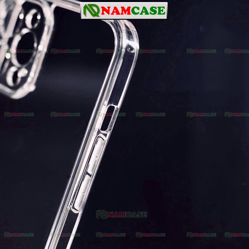 Ốp lưng iphone thương hiệu thời trang silicon trong suốt chống sốc cạnh vuông ip 6/6s/7/8/X/XS/11/12/13/14 Pro Plus Max