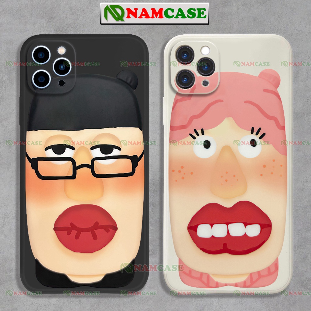 Ốp lưng iphone cặp đôi hoạt hình bựa cute ngộ nghĩnh dễ thương đẹo độc lạ ip 6/6s/7/8/X/XS/11/12/13/14 Pro Plus Max