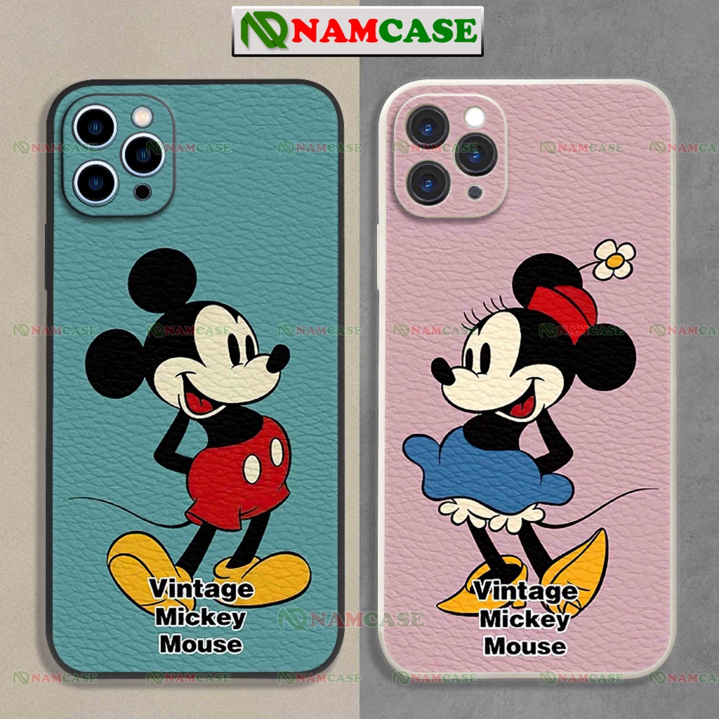 Ốp lưng iphone cặp đôi hoạt hình chuột mickey cute ngộ nghĩnh dễ thương độc lạ ip 6/6s/7/8/X/XS/11/12/13/14 Pro Plus Max