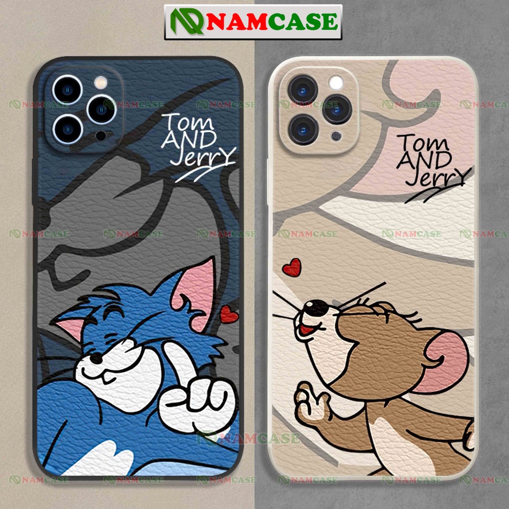 Ốp lưng iphone cặp đôi hoạt hình tom jerry cute ngộ nghĩnh dễ thương đẹp ip 6/6s/7/8/X/XS/11/12/13/14 Pro Plus Max