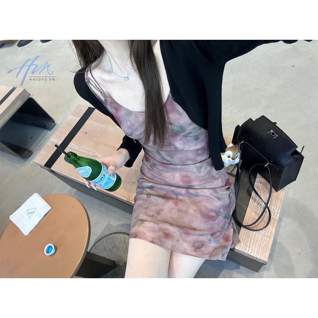 Đầm Dáng Ôm Dài / Ngắn In Họa Tiết Hoa Màu Sắc Xinh Xắn Thời Trang Cho Nữ