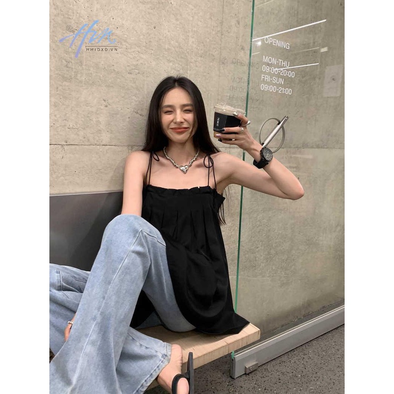 Áo Hai Dây Mùa Hè 2023 Dáng Rộng Phong Cách Phương Tây Hợp Thời Trang Cho Nữ