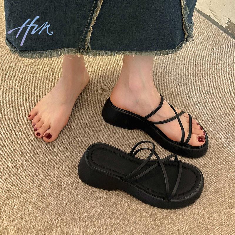 Sandal Đế Xuồng Dày Dặn Phong Cách Thời Trang Roman 2023 Mới Dành Cho Nữ