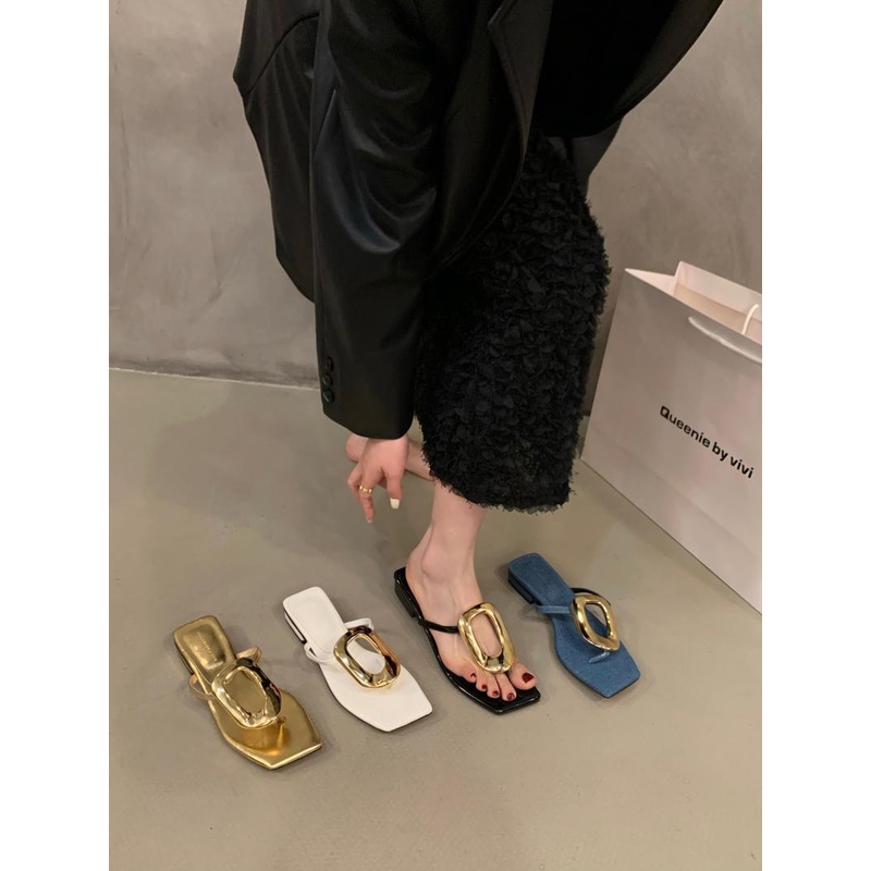 Sandal Đế Bằng Phong Cách Thời Trang Mùa Hè 2023 Mới Cho Nữ