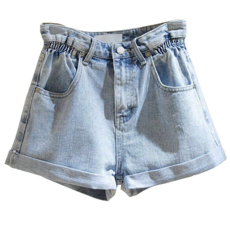 Quần Short Denim Lưng Cao Dáng Rộng Thời Trang Mùa Hè 2020 Mới Cho Nữ
