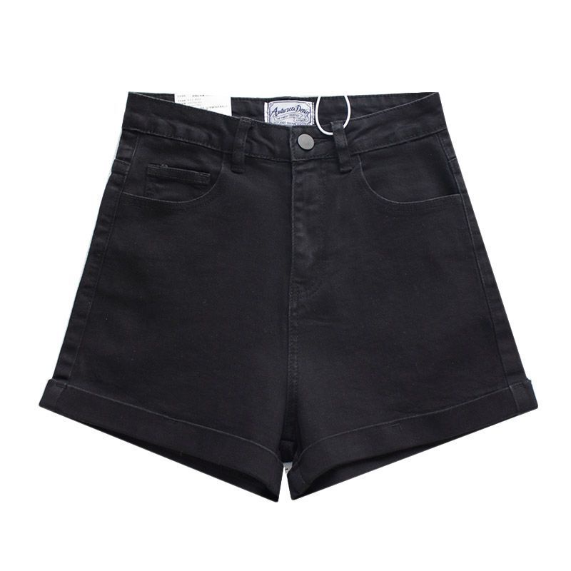 Quần Short Denim Lưng Cao Co Giãn Thời Trang Mùa Hè Dành Cho Nữ