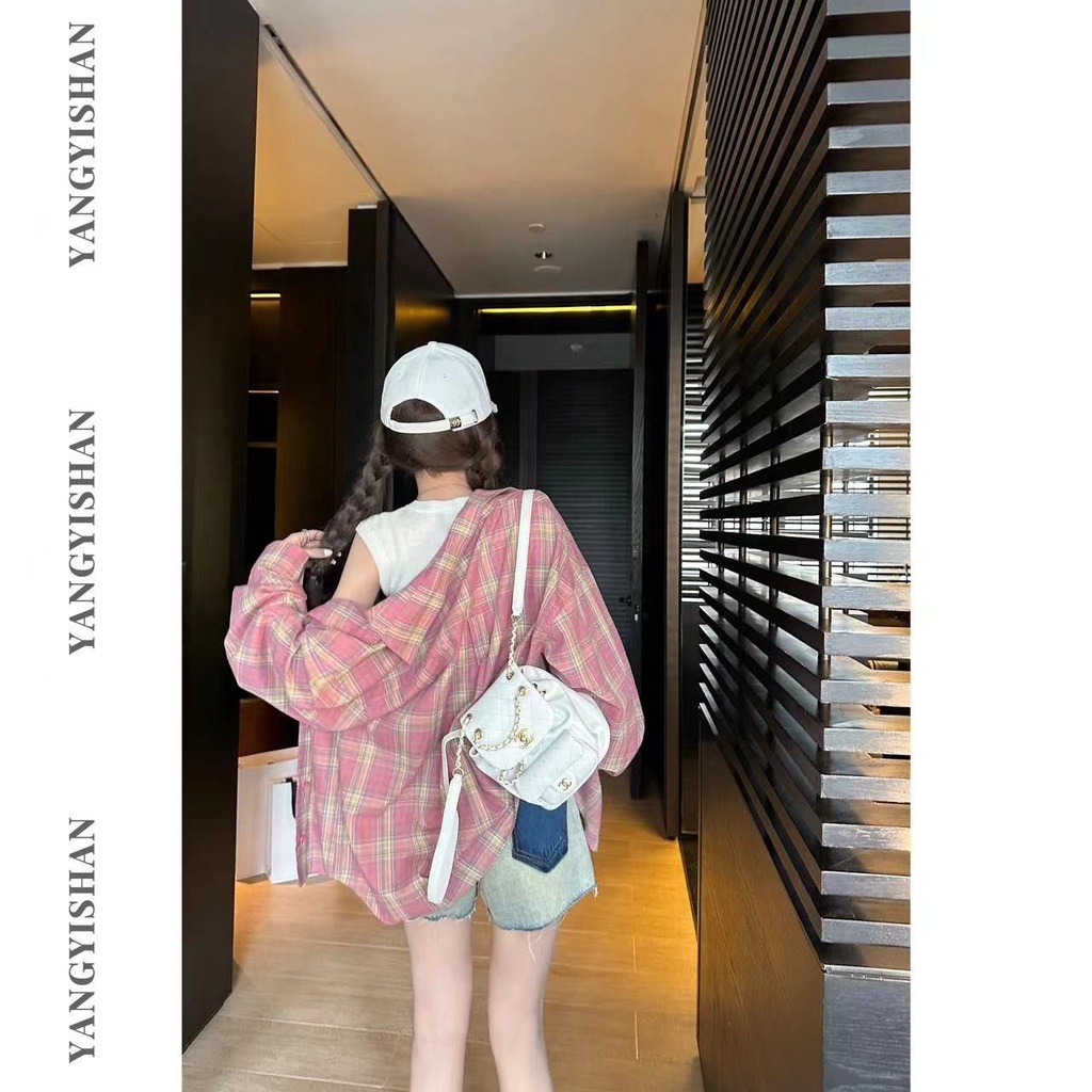 Jiashucheng Quần Short Denim Có Túi Phối Màu Tương Phản Dễ Phối Đồ Thời Trang Mùa Hè Cho Nữ