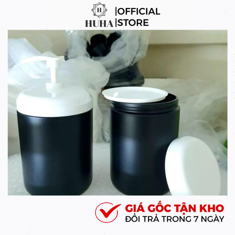 Hủ Hộp Đựng Kem Body 1kg Có Vòi/ Không Vòi Chiết Mĩ Phẩm, Đựng Bột HUHA
