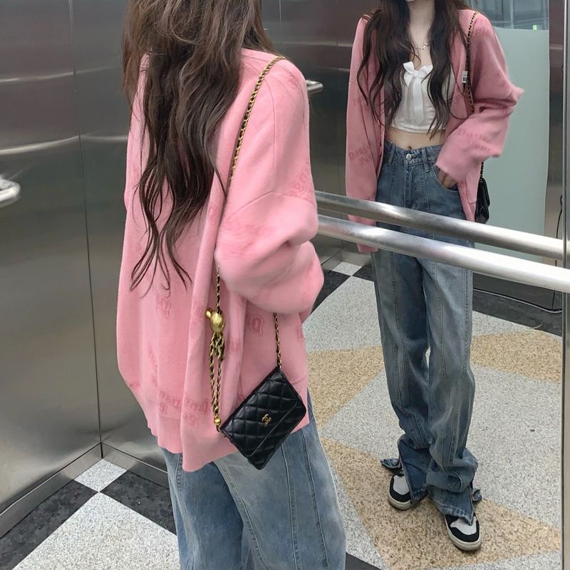 Jiashucheng Quần Jean Dài Dáng Suông Xẻ Tà Phối Khóa Kéo Kiểu Retro Mỹ Thời Trang Mùa Hè Cho Nữ