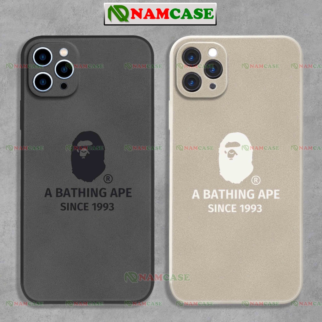 Ốp lưng iphone ape cạnh viền vuông chống sốc bảo vệ camera silicon mềm dẻo ip 6/6s/7/8/X/XS/11/12/13/14 Pro Plus Max