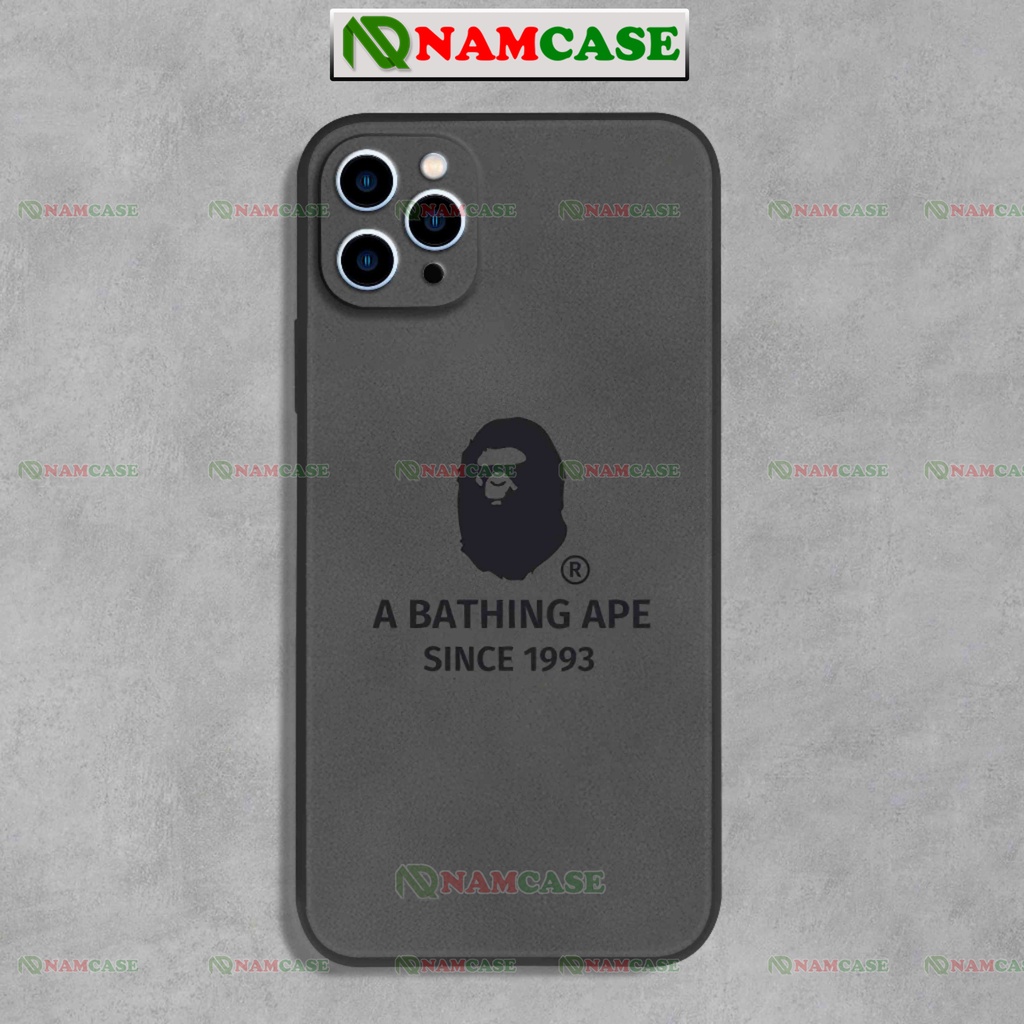 Ốp lưng iphone ape cạnh viền vuông chống sốc bảo vệ camera silicon mềm dẻo ip 6/6s/7/8/X/XS/11/12/13/14 Pro Plus Max