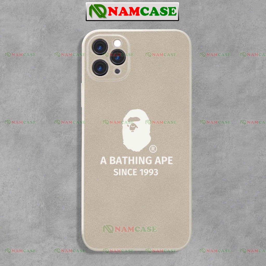 Ốp lưng iphone ape cạnh viền vuông chống sốc bảo vệ camera silicon mềm dẻo ip 6/6s/7/8/X/XS/11/12/13/14 Pro Plus Max