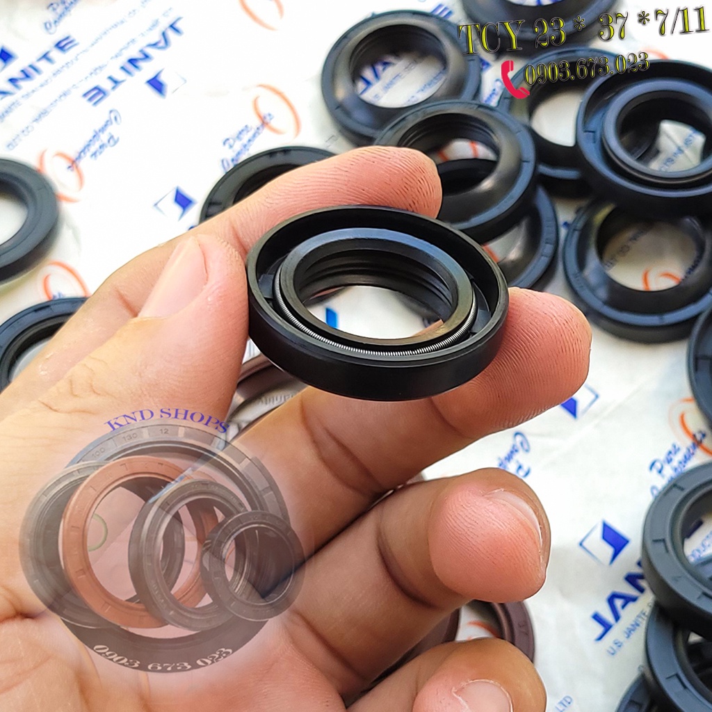 Phốt che bụi đùm bánh trước TCY 21*35*7/10 |TCY 21*37*7/11 |TCY 23*37*7/11  cho các dòng xe Cub, Dream, Wave, Future,...