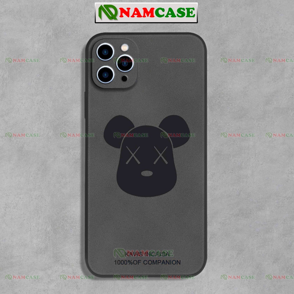 Ốp lưng iphone gấu kaws cạnh vuông chống sốc bảo vệ camera silicon mềm dẻo ip 6/6s/7/8/X/XS/11/12/13/14 Pro Plus Max