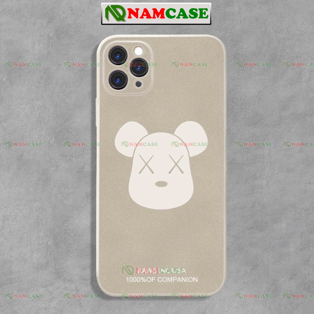 Ốp lưng iphone gấu kaws cạnh vuông chống sốc bảo vệ camera silicon mềm dẻo ip 6/6s/7/8/X/XS/11/12/13/14 Pro Plus Max