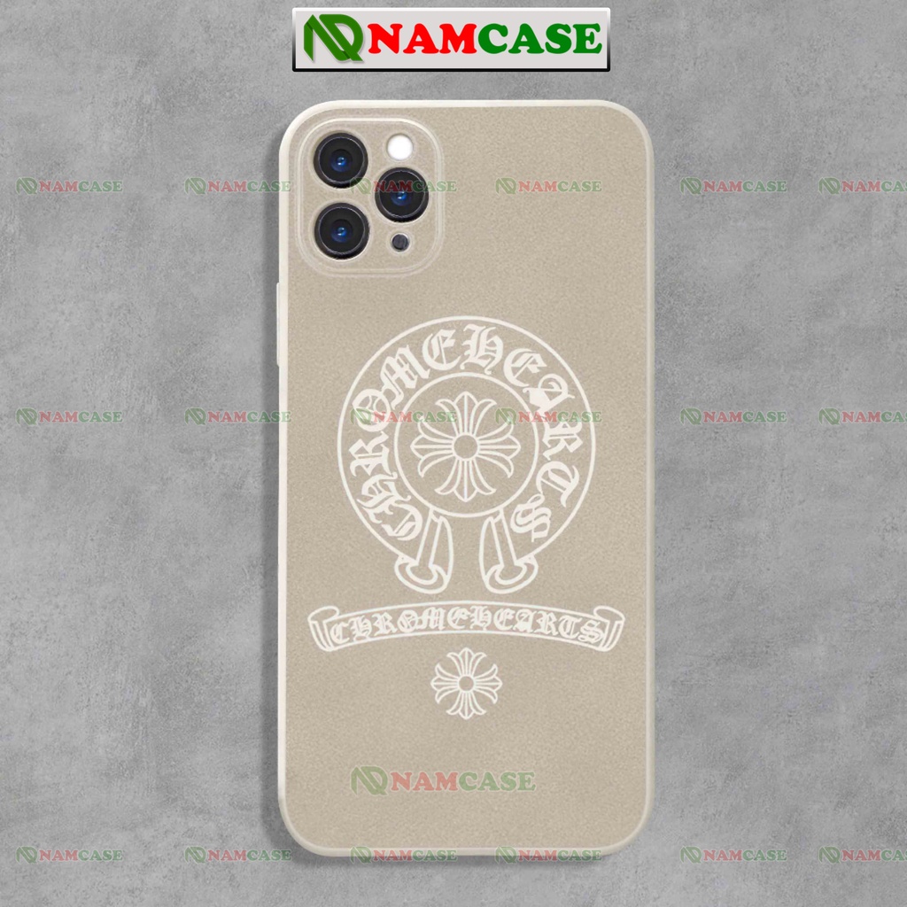 Ốp lưng iphone Chrome Hearts cạnh viền vuông chống sốc bảo vệ camsilicon dẻo ip 6/6s/7/8/X/XS/11/12/13/14 Pro Plus Ma