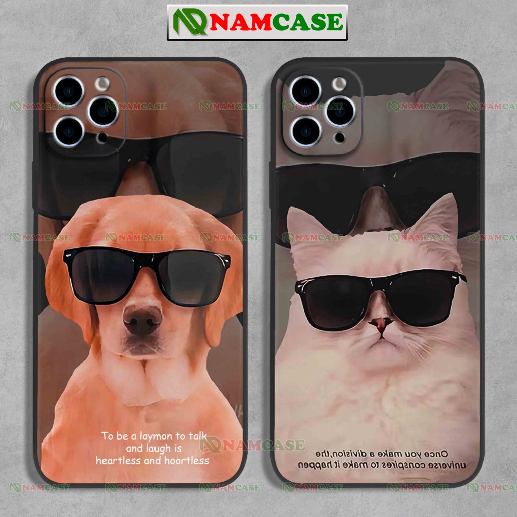 Ốp lưng iphone cặp đôi hoạt hình chó mèo độc lạ cute ngộ nghĩnh dễ thương đẹp ip 6/6s/7/8/X/XS/11/12/13/14 Pro Plus Max