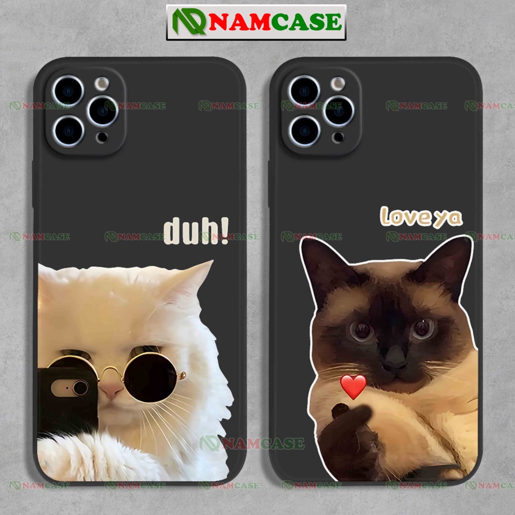 Ốp lưng iphone cặp đôi hoạt hình chó mèo độc lạ cute ngộ nghĩnh dễ thương đẹp ip 6/6s/7/8/X/XS/11/12/13/14 Pro Plus Max