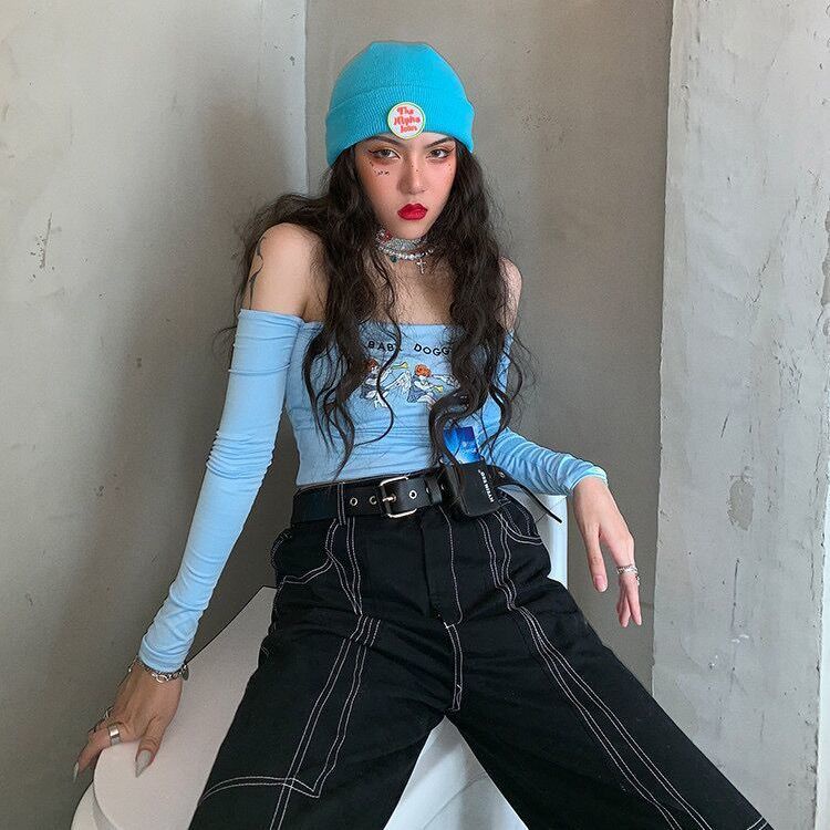 Áo Thun Nữ Lệch Vai Dáng Ôm Thời Trang Xuân Thu Quyến Rũ