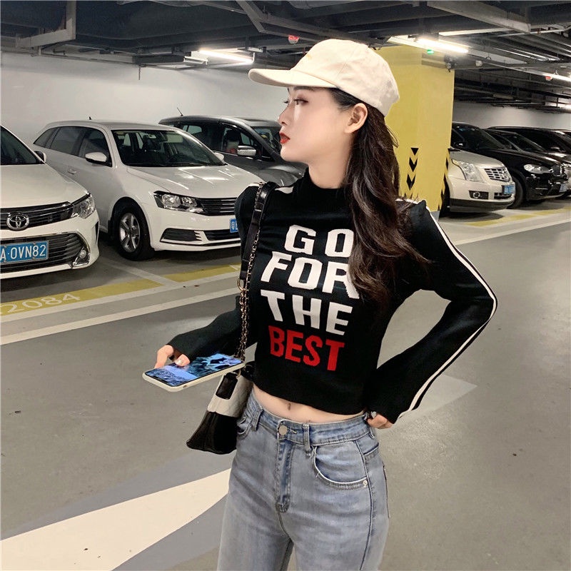 Áo Thun Lửng Tay Dài Phong Cách Trẻ Trung Cá Tính Dành Cho Nữ