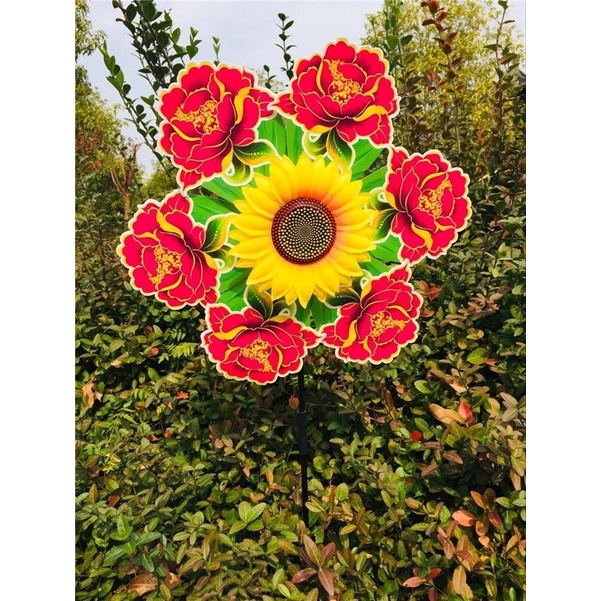 Chong chóng hoa hồng, đường kính 36cm, mẫu như hình