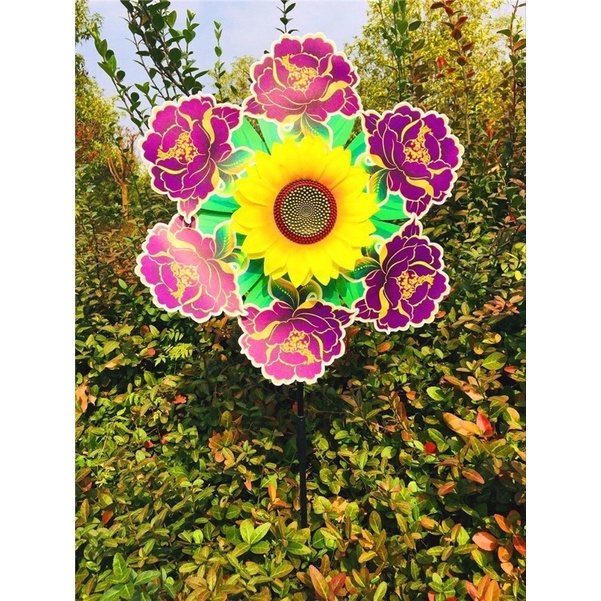 Chong chóng hoa hồng, đường kính 36cm, mẫu như hình