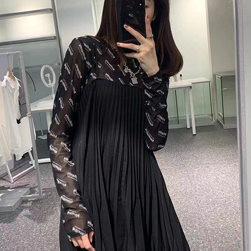 Áo Thun Tay Dài Chống Nắng In Chữ Phong Cách Hàn Quốc Thời Trang Xuân Hè Cho Nữ