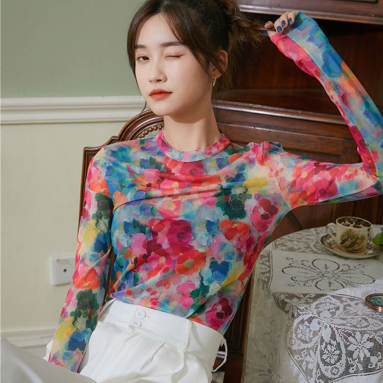 Áo Thun Tay Dài Nhuộm Màu Chống Nắng Phong Cách Thời Trang Xuân Hè Mới Cho Nữ