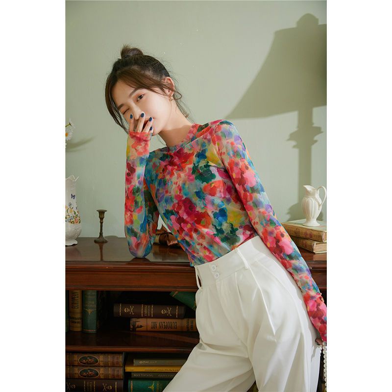 Áo Thun Tay Dài Nhuộm Màu Chống Nắng Phong Cách Thời Trang Xuân Hè Mới Cho Nữ