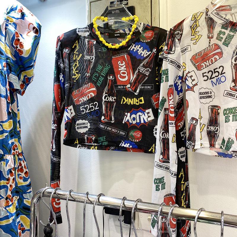 Jiashucheng Áo Thun Tay Dài Mỏng Nhẹ Trong Suốt In Họa Tiết Thời Trang Mùa Hè Dễ Phối Đồ Dành Cho Nữ