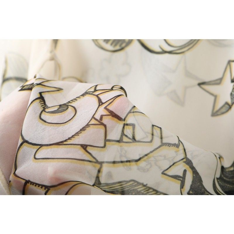 Áo Thun Tay Dài In Họa Tiết Hoạt Hình Giả Nhiều Lớp Thời Trang Cho Nữ