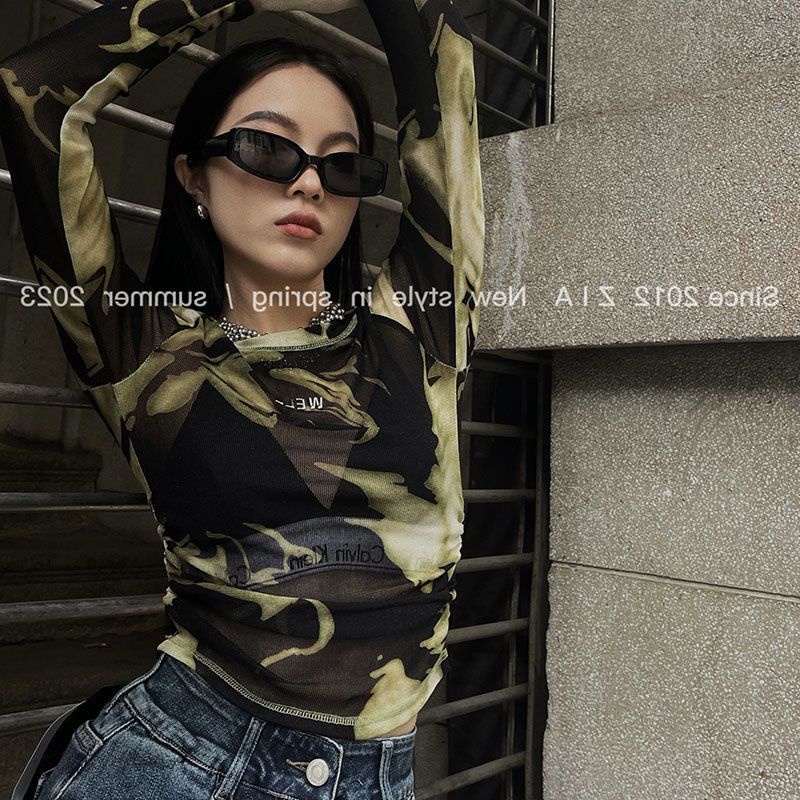 Hàng Mới Về Áo Thun Nữ Tay Dài Ôm Dáng Phong Cách Hàn Quốc Thời Trang Xuân Hè