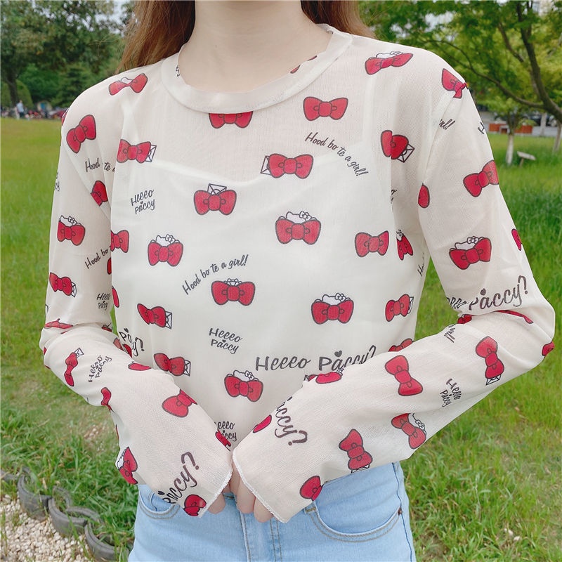 Áo Thun Tay Dài Mỏng Phong Cách Thời Trang Mới Cho Nữ